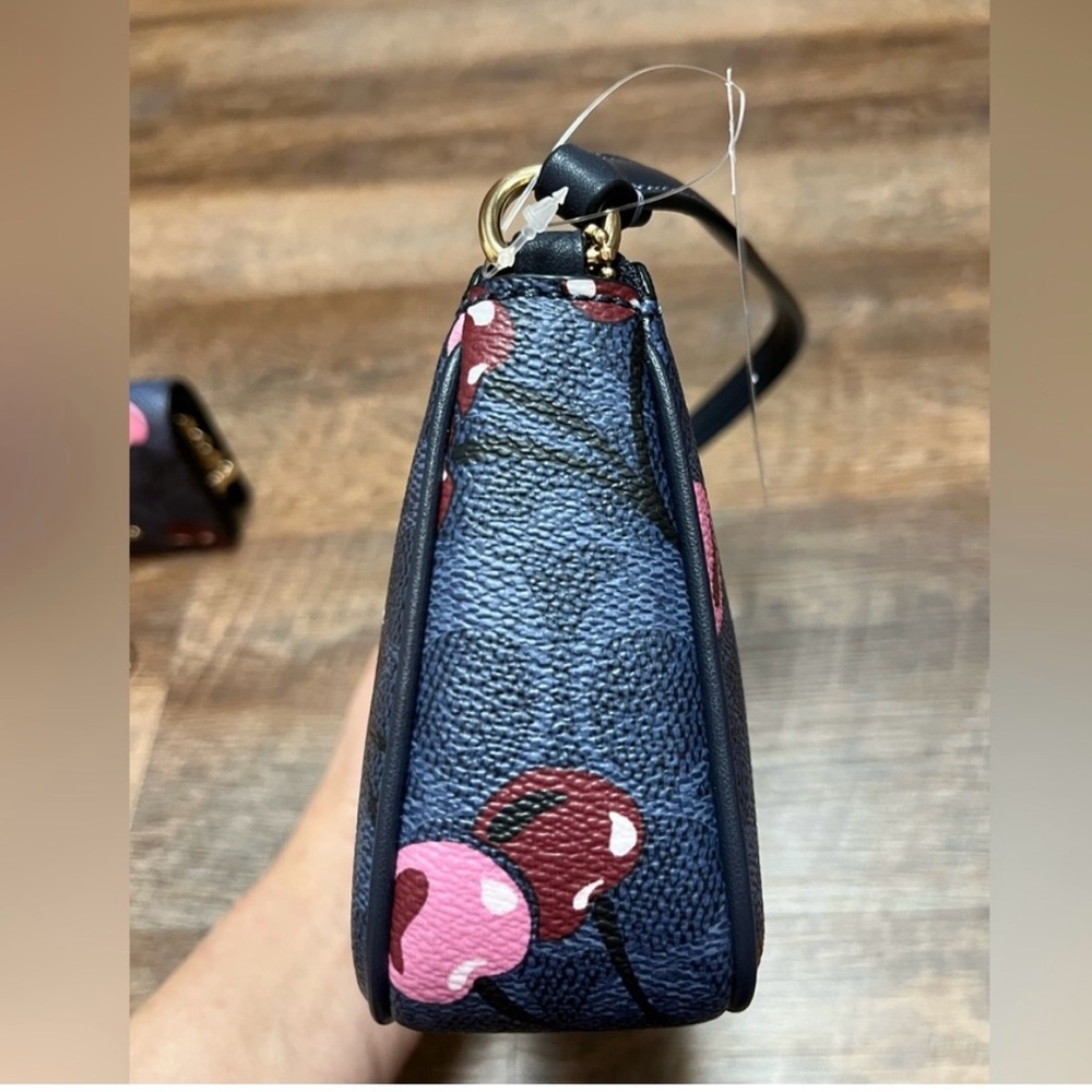 Nolita 19 in Signature Canvas with Cherry Print and Handmade Cherry Charm - Picture 9 of 12